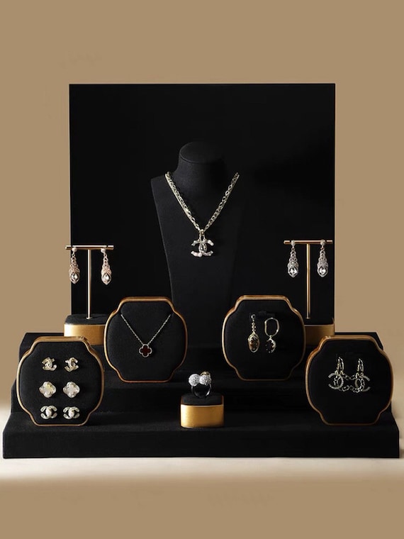 Black & Gold Jewelry Display